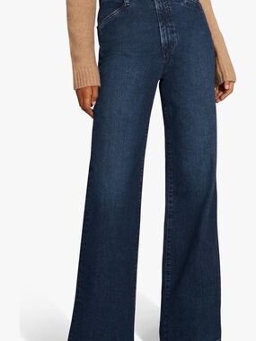 Favorite Daughter The Mischa Super High Waist Wide Leg Jeans in Columbia